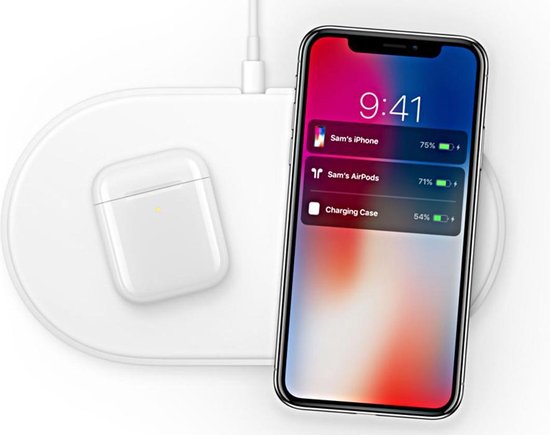 Apple oplaadcase - Draadloze Oplaadcase voor Airpods - Wit | bol.com