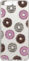 Shop4 - Huawei P10 Plus Hoesje - Zachte Back Case Donuts Transparant