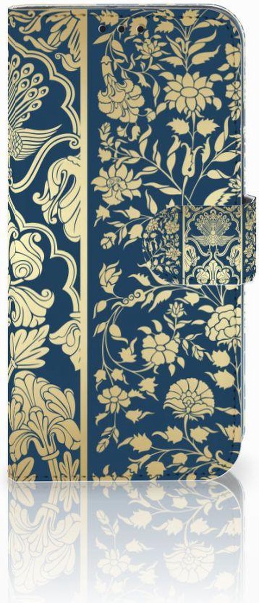Book Case voor Honor 10 Lite Hoesje Beige Flowers