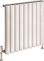 Design radiator horizontaal aluminium mat wit 60x62,5cm 1188 watt - Eastbrook Burford