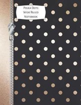 Polka Dots Wide Ruled Notebook