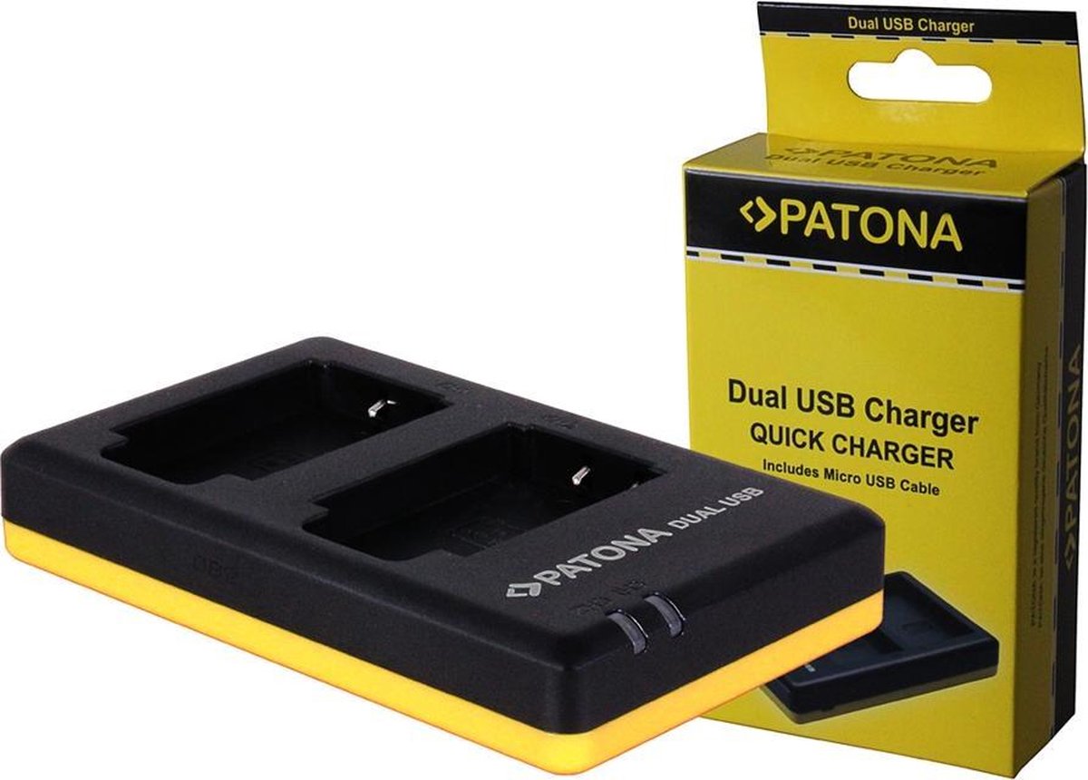 PATONA Dual Quick-Charger f. Sony NP-BX1, NPBX1