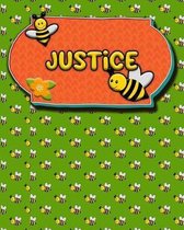 Handwriting Practice 120 Page Honey Bee Book Justice