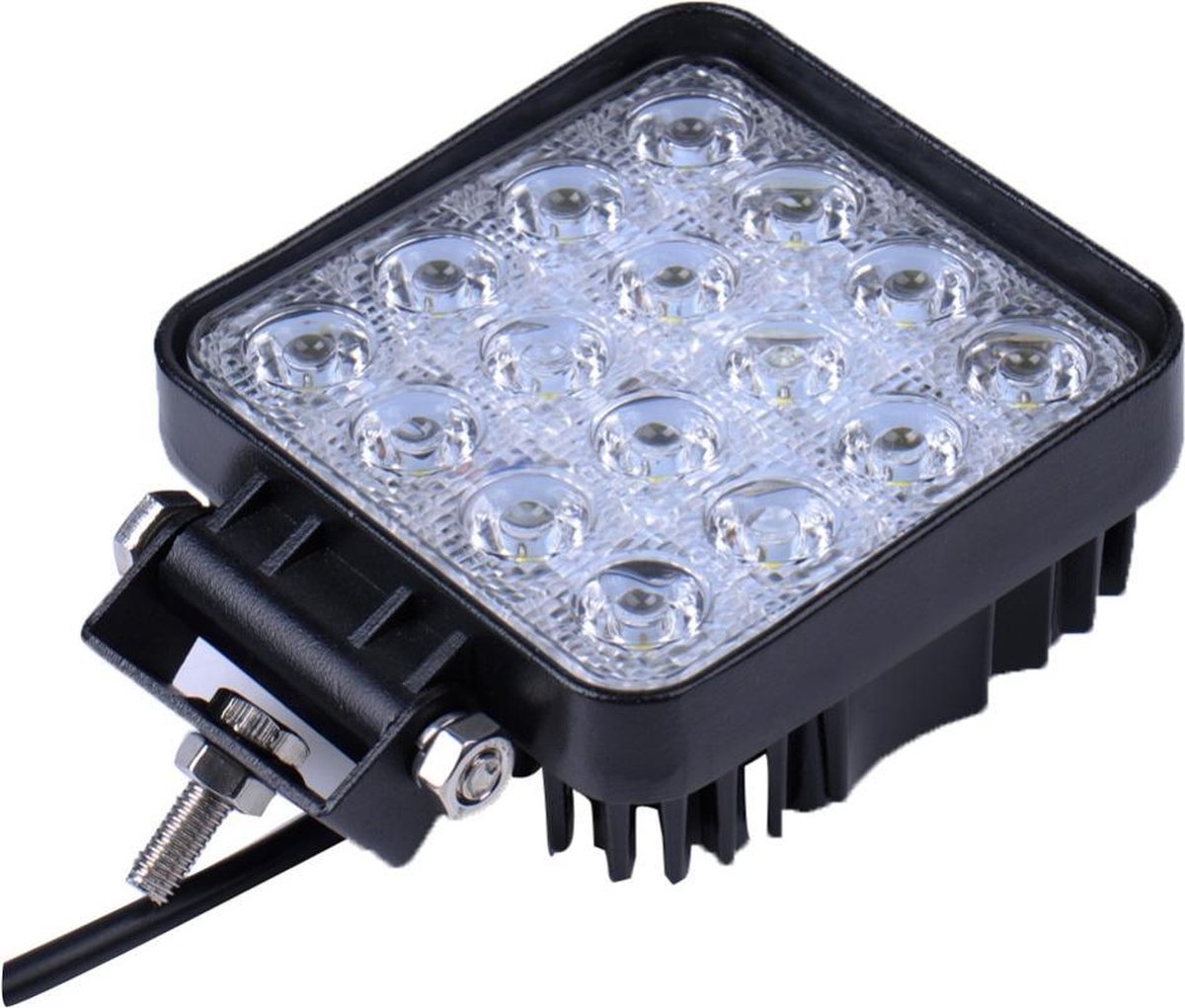 Krachtige LED Werklamp voor auto - aanhangwagen - truck 48W 12V 24V