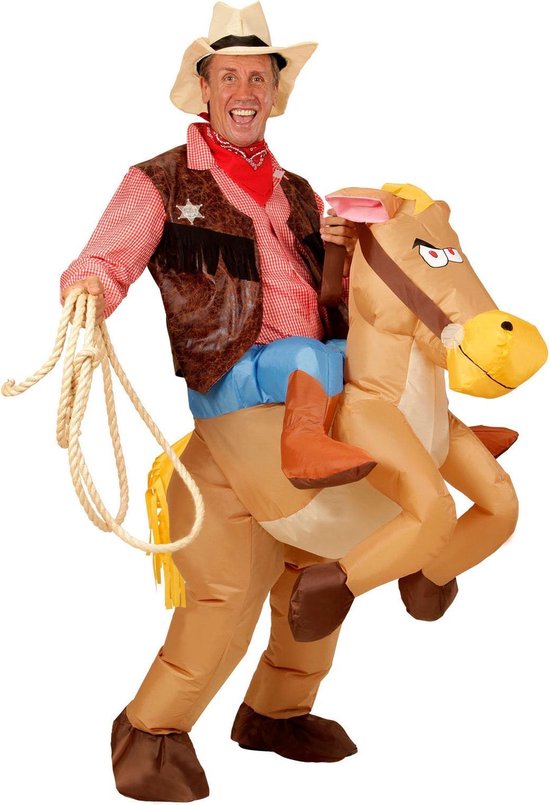 Opblaasbaar cowboy kostuum - Verkleedkleding - One size | bol.com