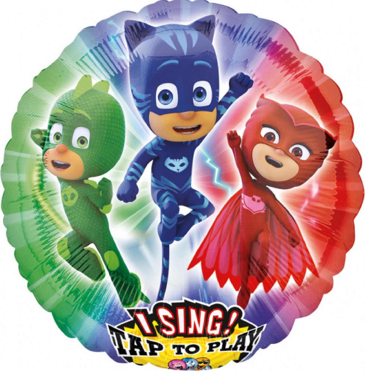 PJ Masks ballon met geluid - Feestdecoratievoorwerp