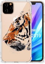 Back Cover Geschikt voor iPhone 11 Pro Max Watercolor Tiger