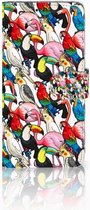 Geschikt voor Samsung Galaxy S10 Plus Bookcover hoesje Birds