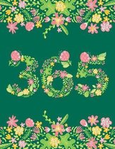 Floral Initial 365 Day Journal For One Year Projects