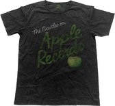 The Beatles Heren Tshirt -M- Vintage Apple Records Zwart