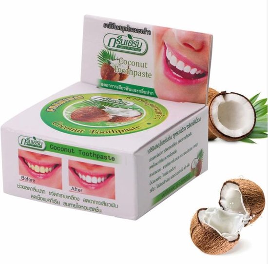 tyk bryllup Nemlig Kokos tandpasta 100% natuurlijk - op basis van kokosolie - Vrij van  schadelijke... | bol.com