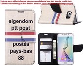 Xssive Hoesje voor Samsung Galaxy S6 Edge Plus G928 - Book Case - geschikt voor pasjes - PTT Post