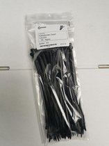 Kabelbinders Hoge Kwaliteit! - 200 x 3,6 mm - 100 stuks - Tierips/ Tiewraps zwar Tie ribs - Tie wraps - Ty Rapst