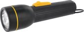 Camelion zaklamp inclusief 2x D R20 batterijen - Zwart