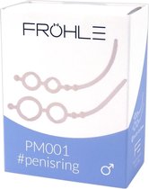 Fröhle – Dubbele Penisringen Set met Clitoris Stimulator voor een Effectieve Erectie Training – Transparant