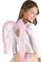 Boland - Roze engel vleugels voor kinderen - Accessoires > Vleugels