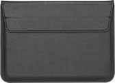 Shop4 - 13 inch Laptop Hoes - Sleeve Sleeve met Stand Lychee Zwart
