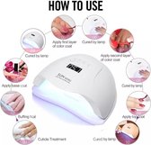 Sun X5 plus Nagellamp UV Lamp 54 Watt 36 Leds - WIT - Nageldroger - gel en gellak nageldroger - pedicure en manicure - UV lamp gelnagels