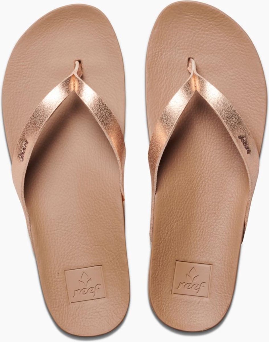 Reef Cushion Courtrose Gold Dames Slippers - Roségoud - Maat 38,5