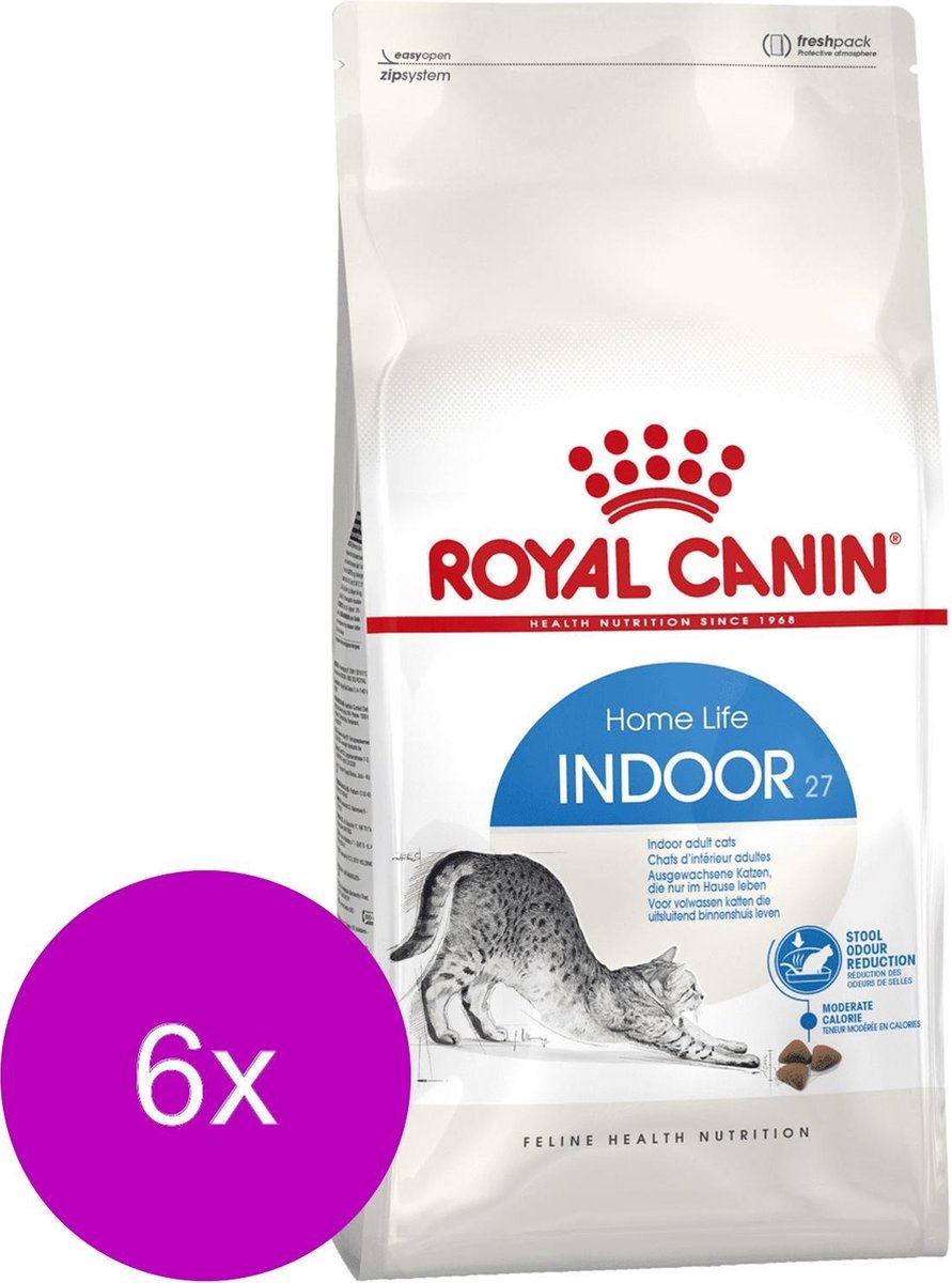Royal Canin Indoor 27 Kattenvoer 4 x 4 kg bol