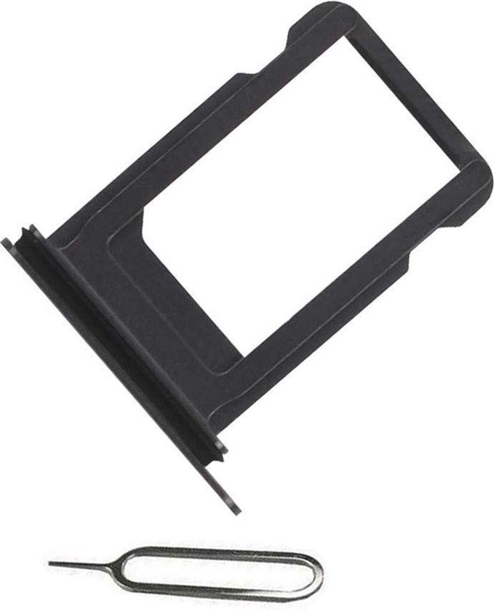 Geschikt voor iPhone XR simkaarthouder + ejectpin - zwart