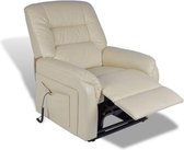 Fauteuil elektrisch sta-op-stoel kunstleer beige