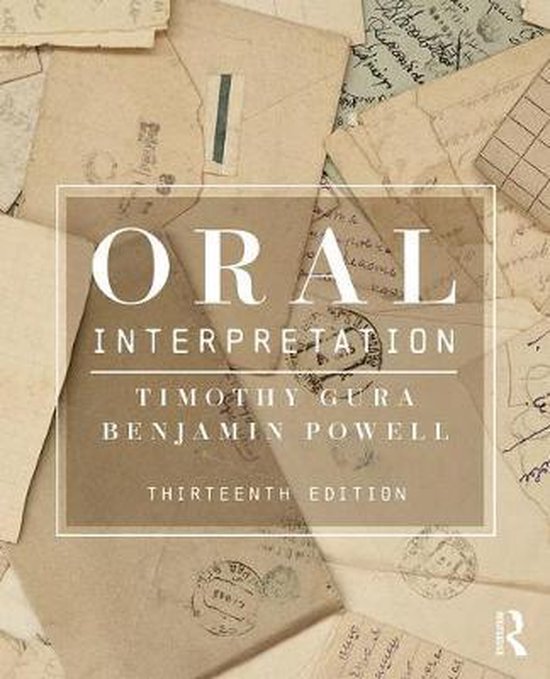 Oral Interpretation - cover
