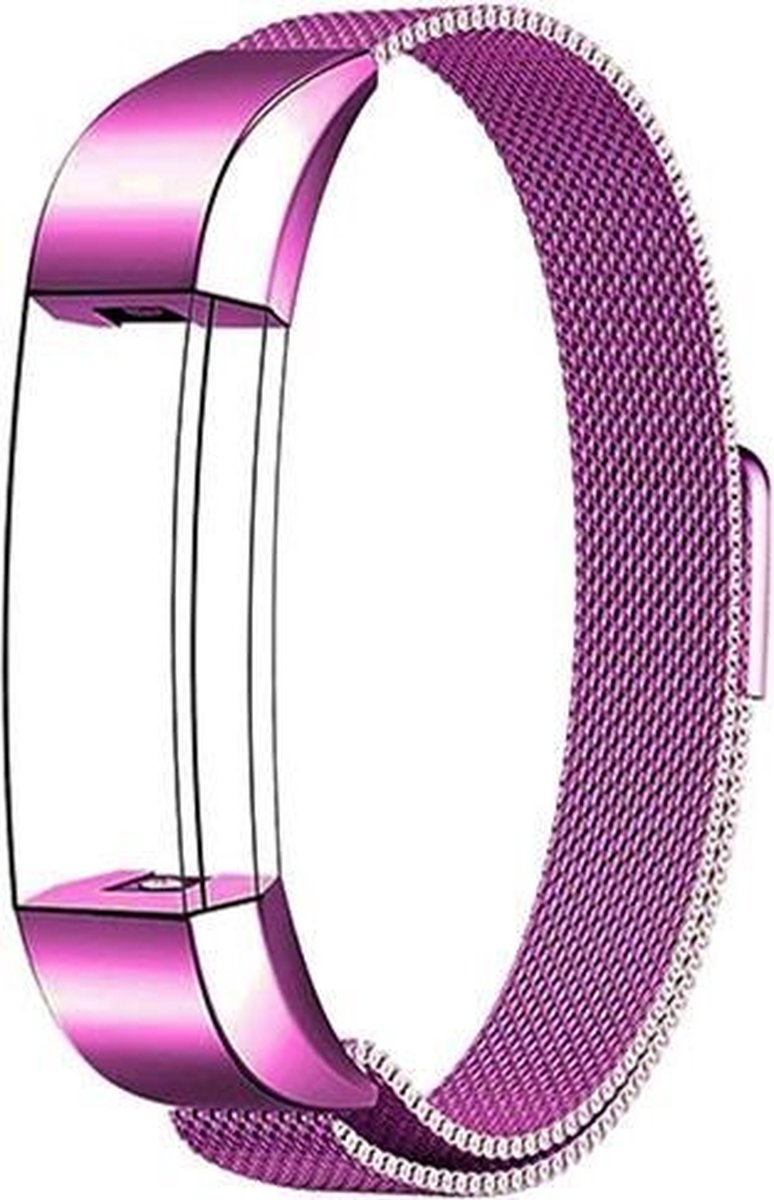 HIPFIT Milanees bandje - Fitbit Alta (HR) - Paars - Small
