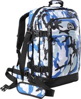 CabinMax Metz Plus – Handbagage - Rugzak 44l– Schooltas - 55x40x20cm – Lichtgewicht - Blauw (MZ +BE )