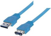 shiverpeaks BS77133 USB-kabel 3 m USB 3.2 Gen 1 (3.1 Gen 1) USB A Blauw