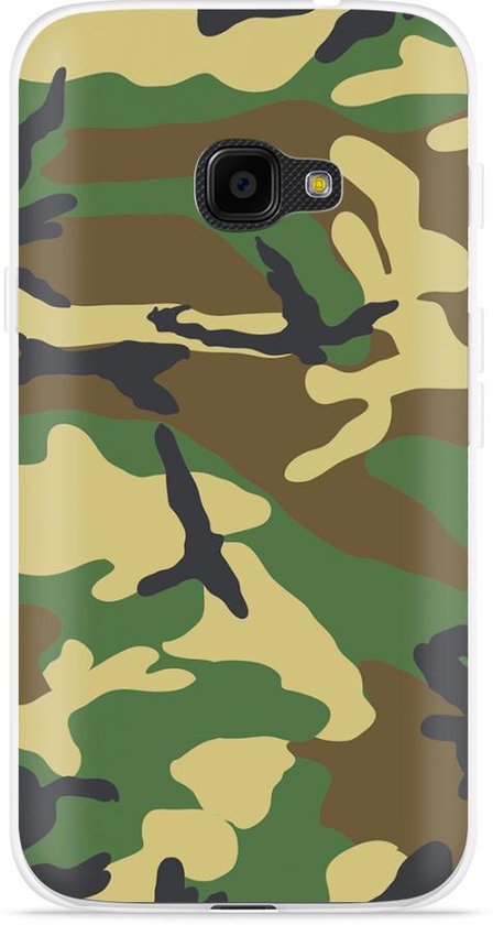levering niet verwant Pluche pop Galaxy Xcover 4s Hoesje Army Camouflage Green - Designed by Cazy | bol.com