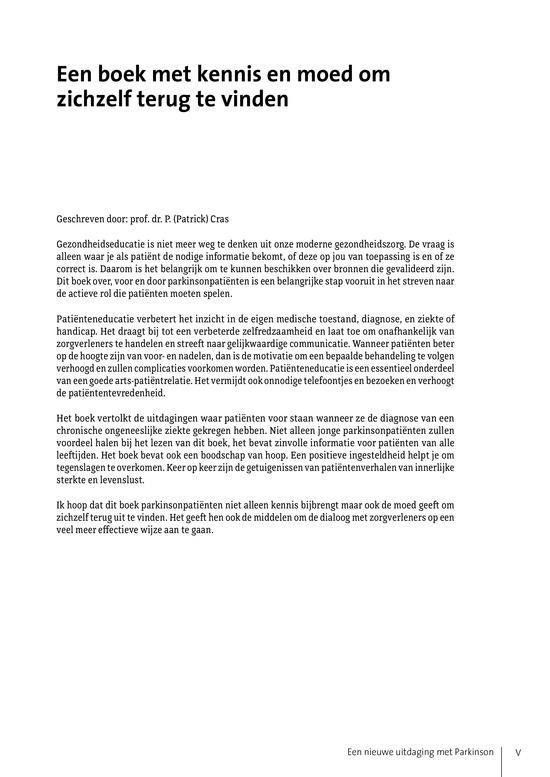 Titelpagina met de titel "Een boek met kennis en moed om zichzelf terug te vinden". Hieronder staat geschreven door: prof. dr. P. (Patrick) Cras.
