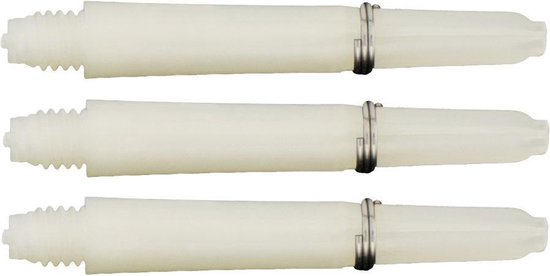 Bull's Nylon Shafts 6-pack 34 Mm Short Wit 18 Stuks van Bull's — afbeelding 2
