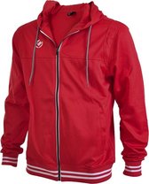 Brabo Tech Hooded  Trainingsjas - Maat S  - Mannen - rood