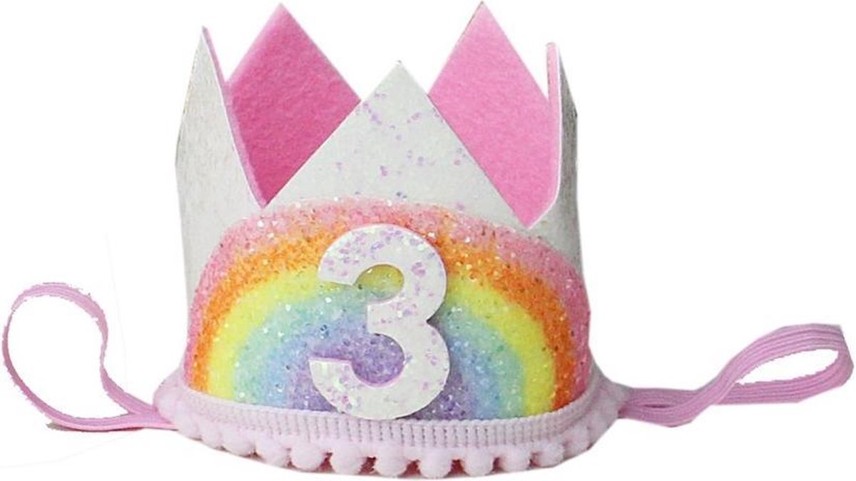 Couronne anniversaire 3 ans - Chapeau anniversaire 3ème