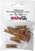 CREApop� Mini-Knijpers natuurlijk, Btl. � 10 stuks