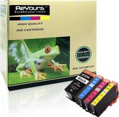 ReYours® Inktcartridge Alternatief Hp 934 XL 935 XL 934XL 935XL serie 1x zwart 1x cyaan 1x magenta 1x geel MET CHIP - 1 set