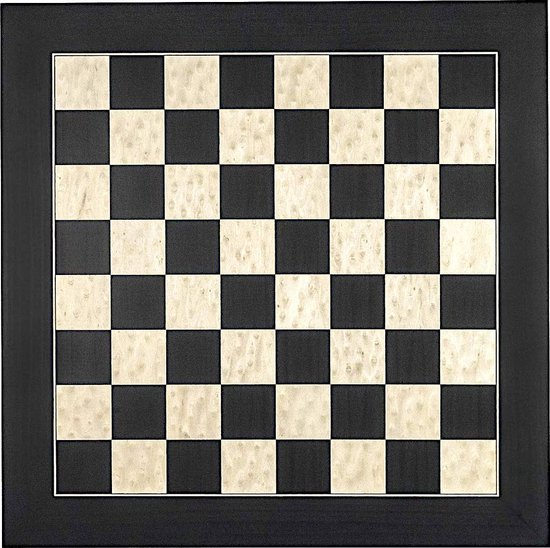 Foto: Senator luxe houten schaakset 42 x 42 cm inklapbaar schaakspel schaakbord met schaakstukken handgemaakt in polen chess board set