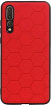 Huawei P20 Pro Rood Hexagon Hard case