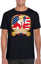 Foute Kerst Trump t-shirt Christmas is gonna be huge voor heren - Kerst shirts S