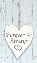 Houten hart "Forever Always"