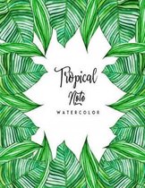 Tropical Note watercolor