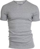 Garage 302 - T-shirt V-neck semi bodyfit black M 100% cotton 1x1 rib