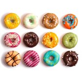 Hoogwaardige Siliconen Donutvorm - Donut Bakvorm - Goede Kwaliteit - Anti Kleeflaag - 6 Donuts - Zelf Donuts Bakken - Oranje