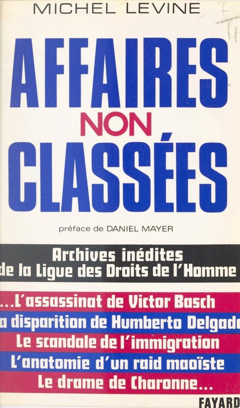 Affaires non classées - cover