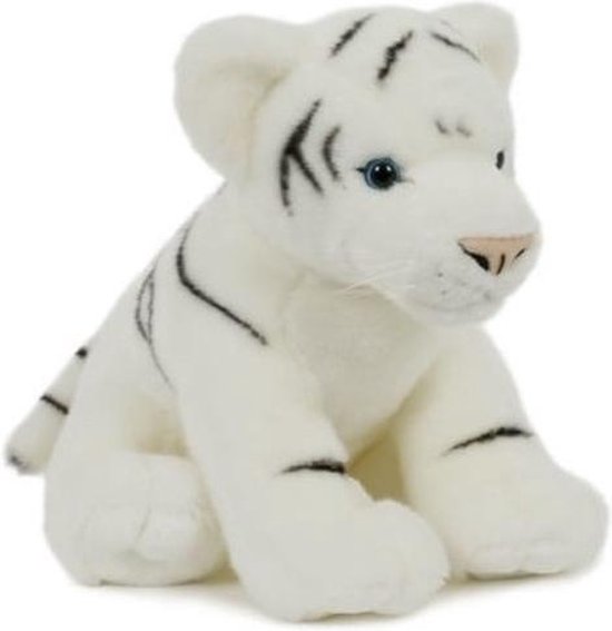 Peluche tigre blanc en peluche 30 cm - Tigres animaux sauvages / peluches /  peluches... | bol