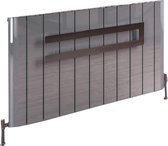Design radiator horizontaal aluminium Gepolijst aluminium 60x104cm1184 watt- Eastbrook Peretti