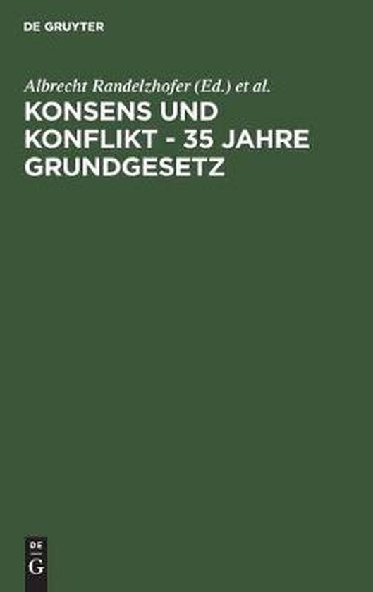 Konsens und Konflikt - 35 Jahre Grundgesetz - cover