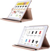 Apple iPad 9.7 (2018) / (2017) / Air2 / Air Hoes 360 Graden Draaibaar Book Case Rose Gold van GsmGuru.nl - Multi-Stand en Rotatie Cover + Screenprotector gehard glas Tempered Glass