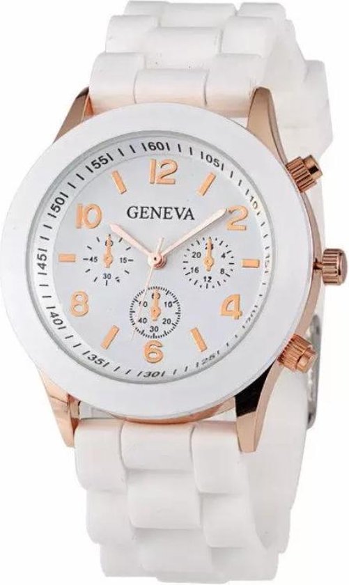 Fako® - Montre - Genève - Silicone Candy - Blanc